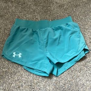 Girls Under Armour athletic shorts. Size YSM